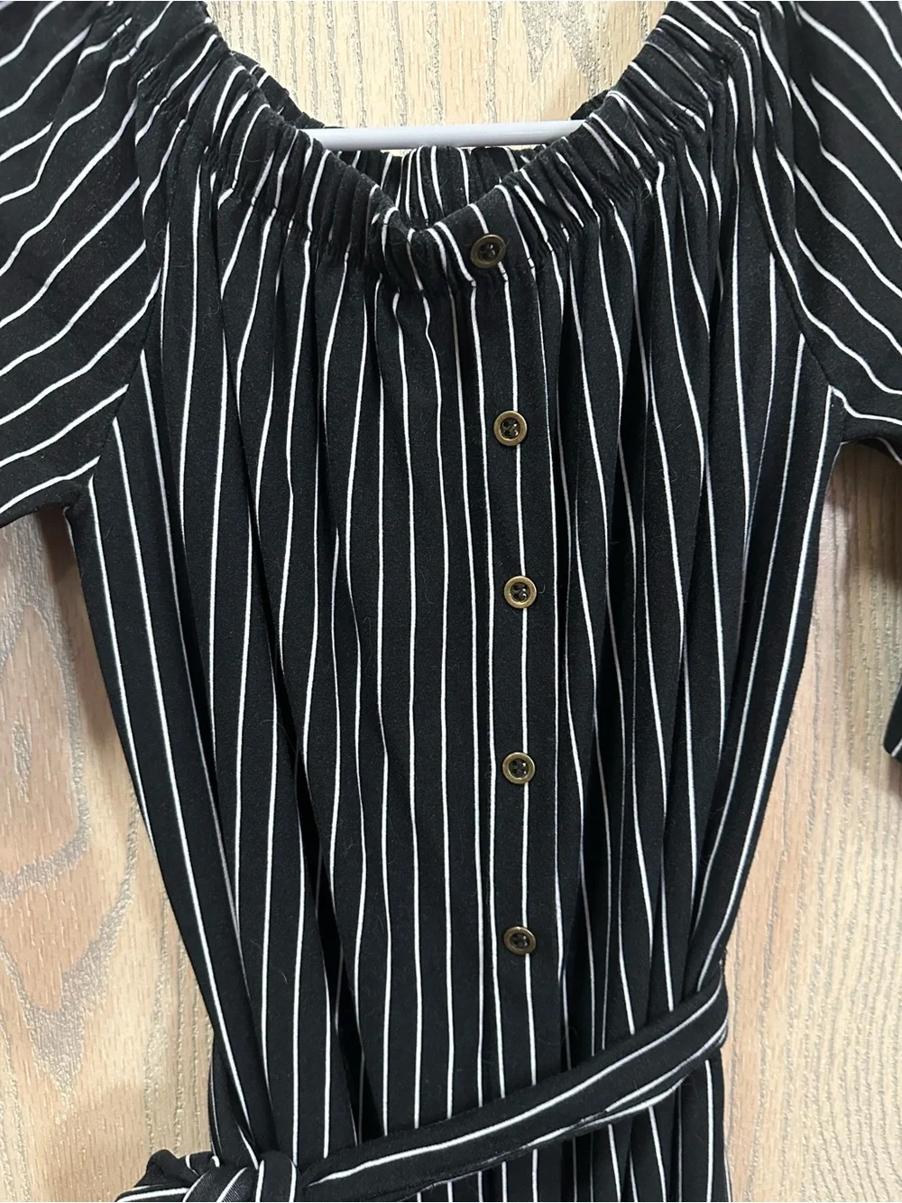 Justify Black And White Striped Girls Dress Small